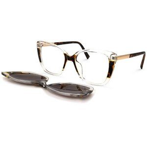 Prescription glasses with sunclips